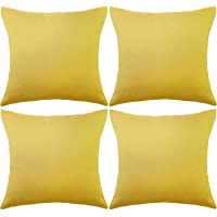 4 Fundas de Almohada Decorativas Impermeables de Exterior Patio Balcón- Funda de Cojín Cuadrada de Jardín- Funda de…